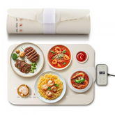 Electric Warming Tray Rollable Food Warming Mat w/ Temp Control for Buffet